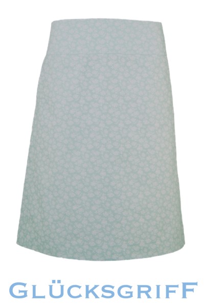 A-Linienrock, Mint mit hellen Blümchen